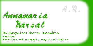 annamaria marsal business card