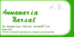 annamaria marsal business card